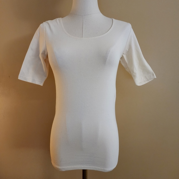 Ivory Stretch Tee, Women's S - Picture 6 of 13